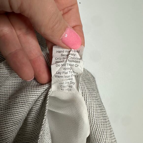 Cabi‎ Woman's White + Black Luna Linen Blend One Fine Day Circle Skirt A-Line 6 - Picture 6 of 9